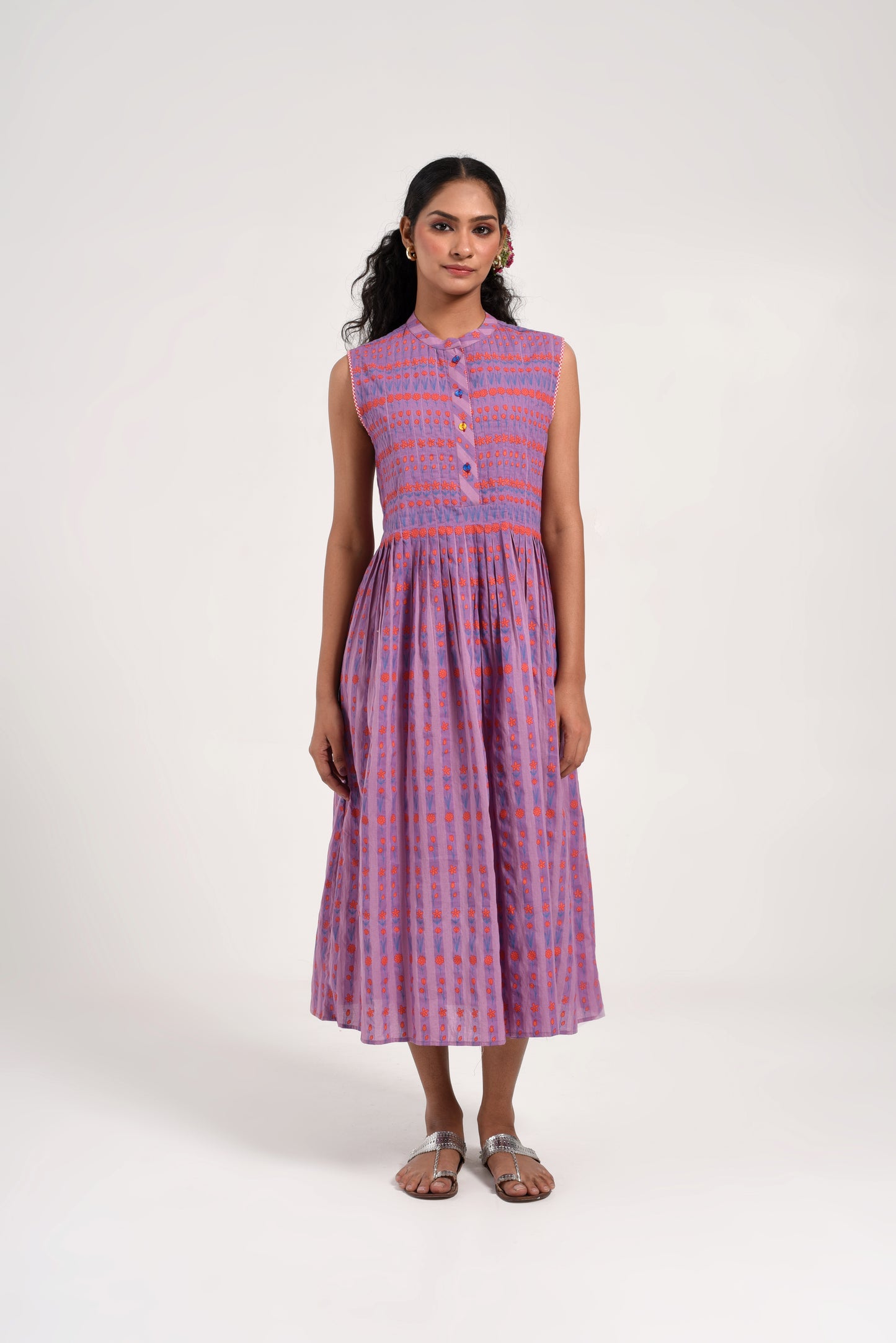 Within Purple Striped Dress