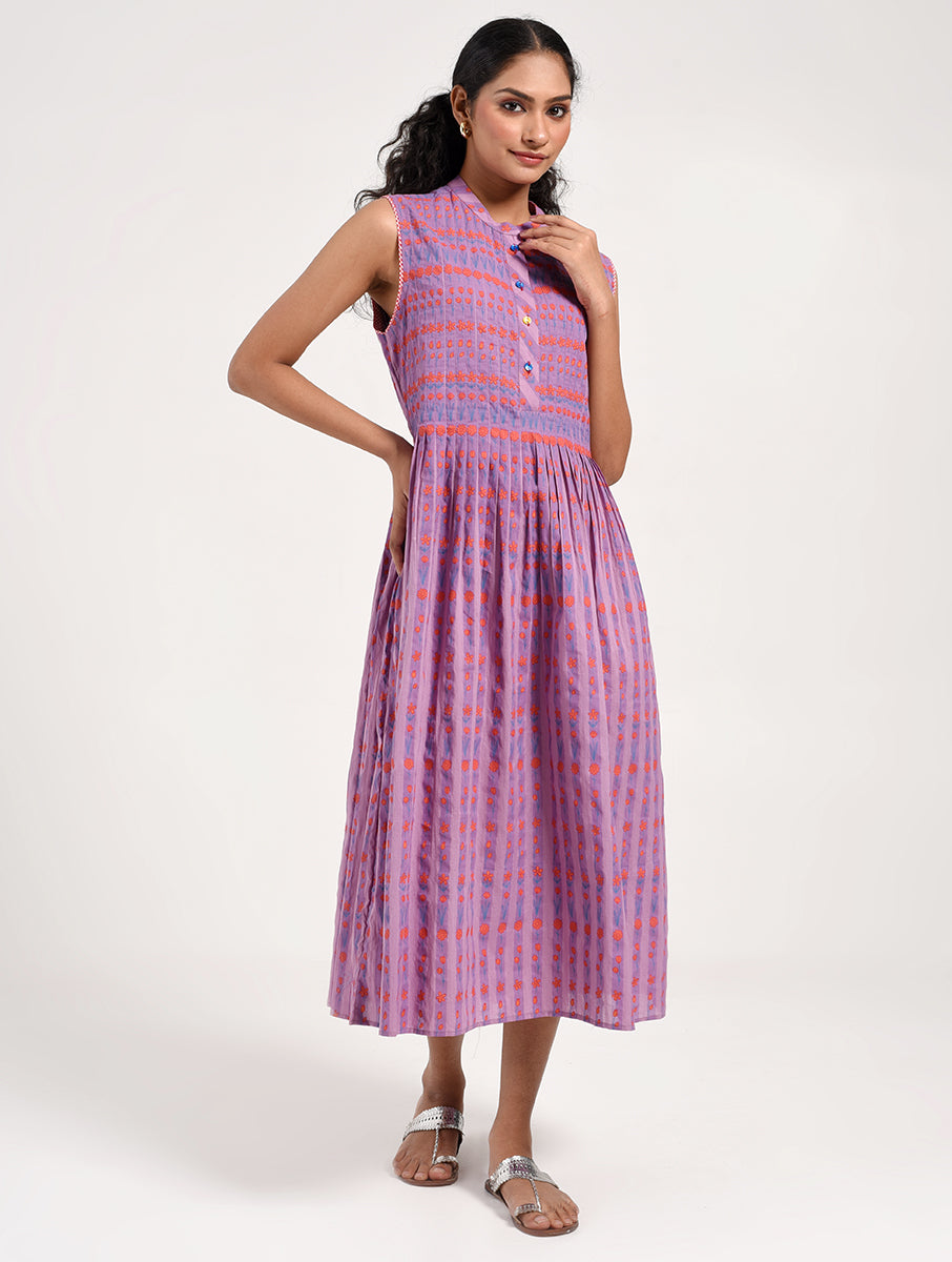 Within Purple Striped Dress