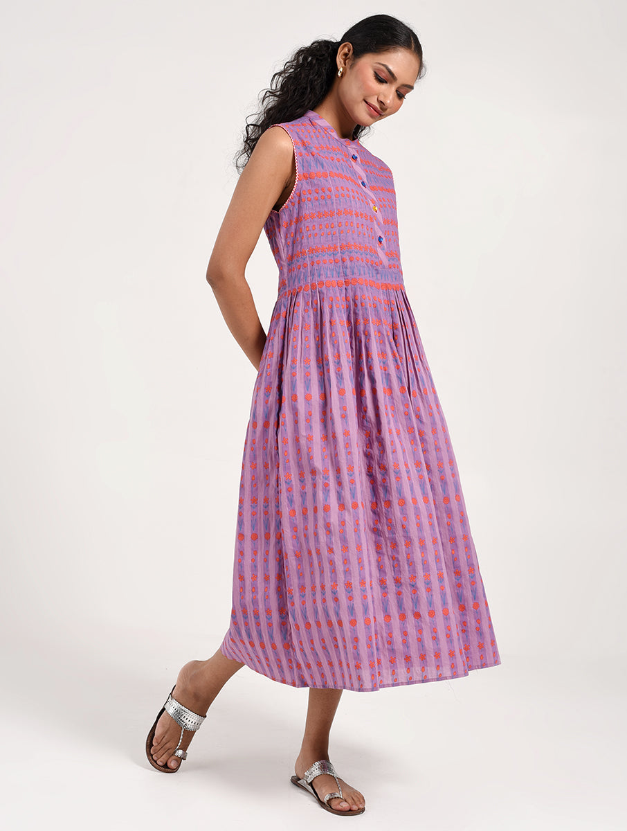 Within Purple Striped Dress