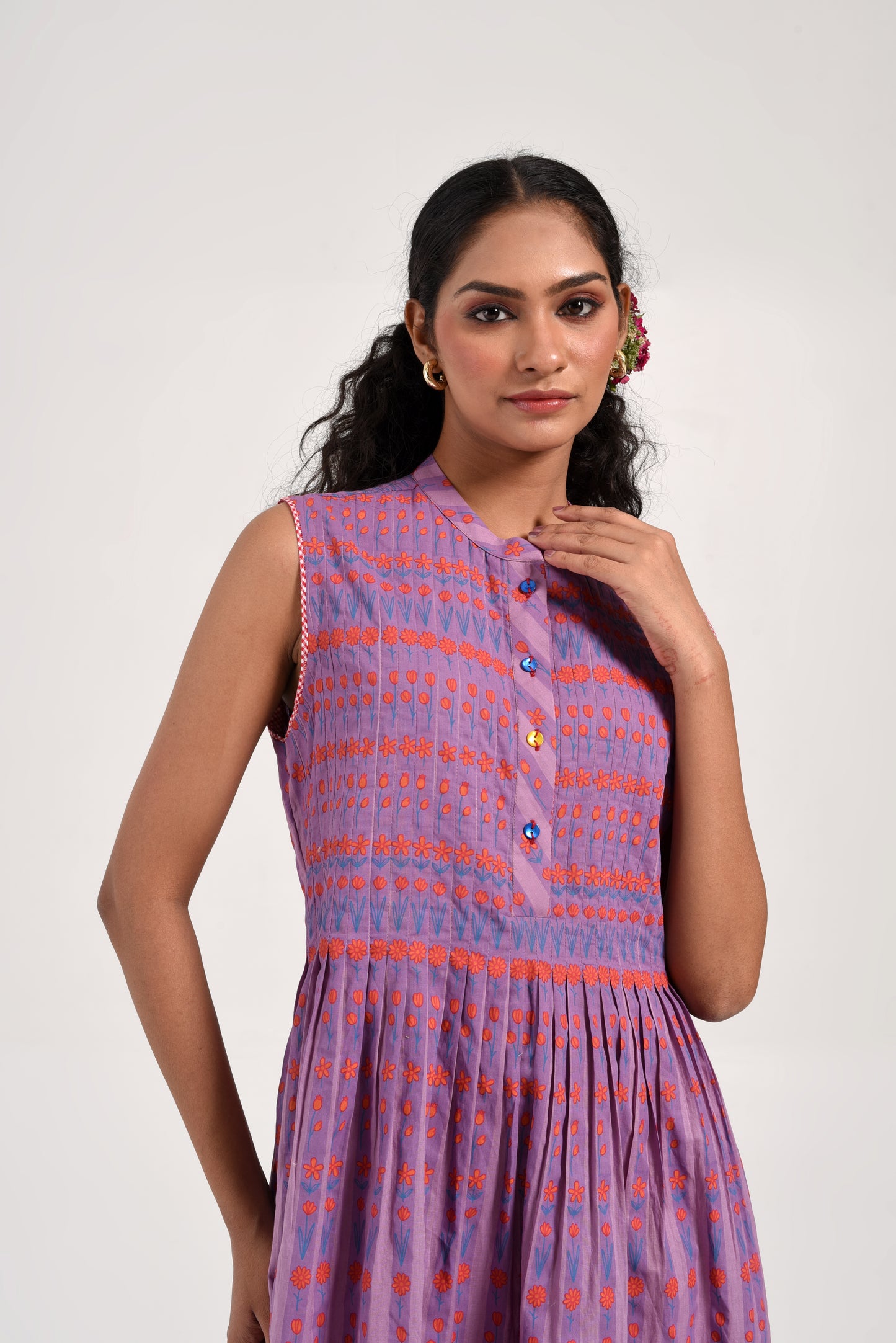 Within Purple Striped Dress