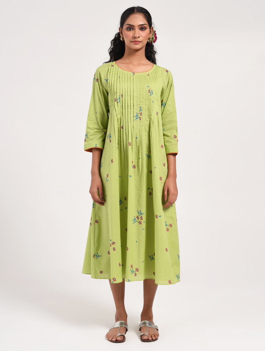 Within Green Floral Dress