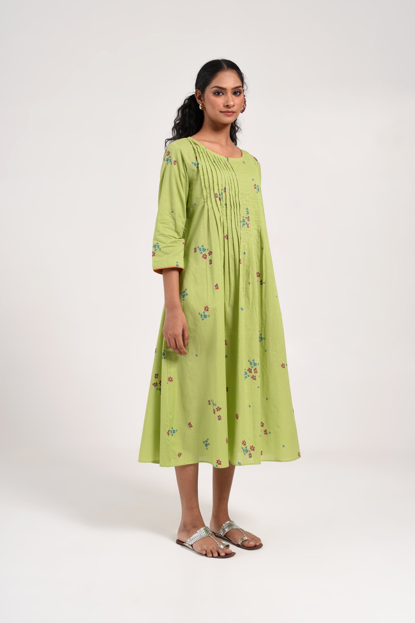 Within Green Floral Dress
