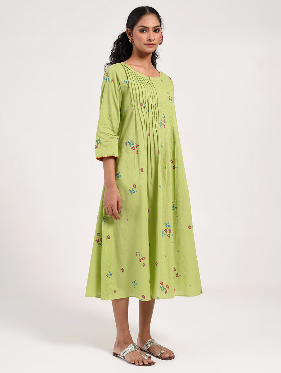 Within Green Floral Dress