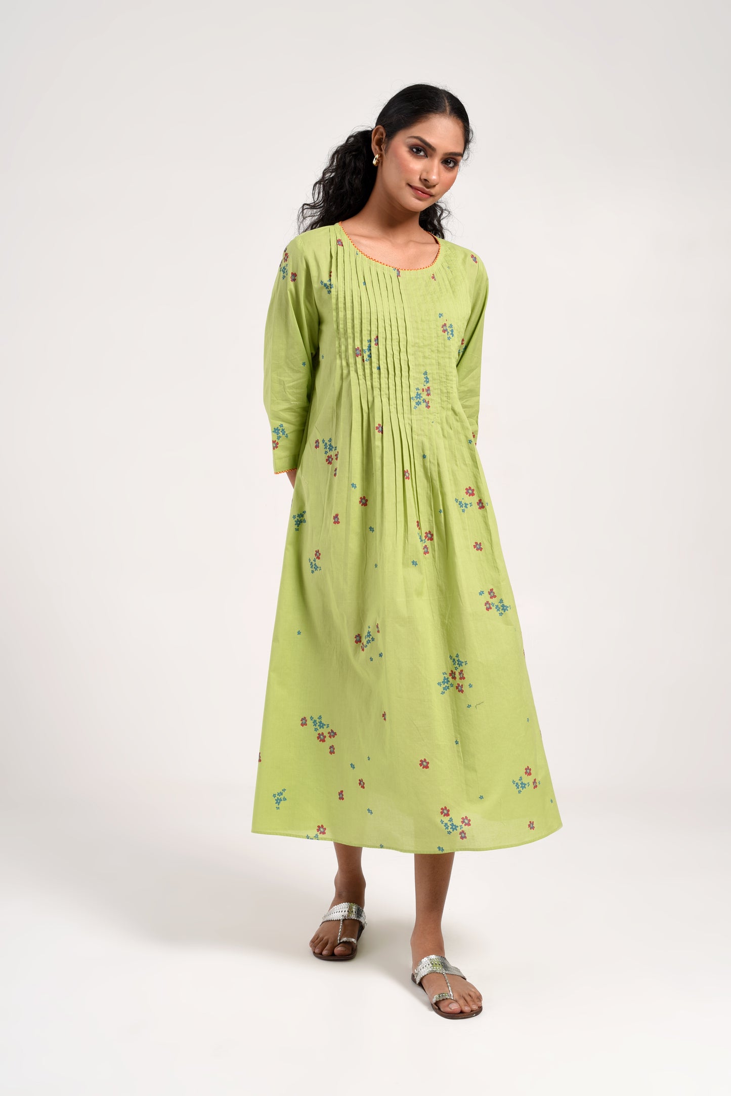 Within Green Floral Dress