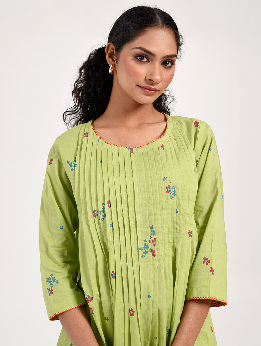 Within Green Floral Dress