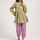 Within Green Pleated Top