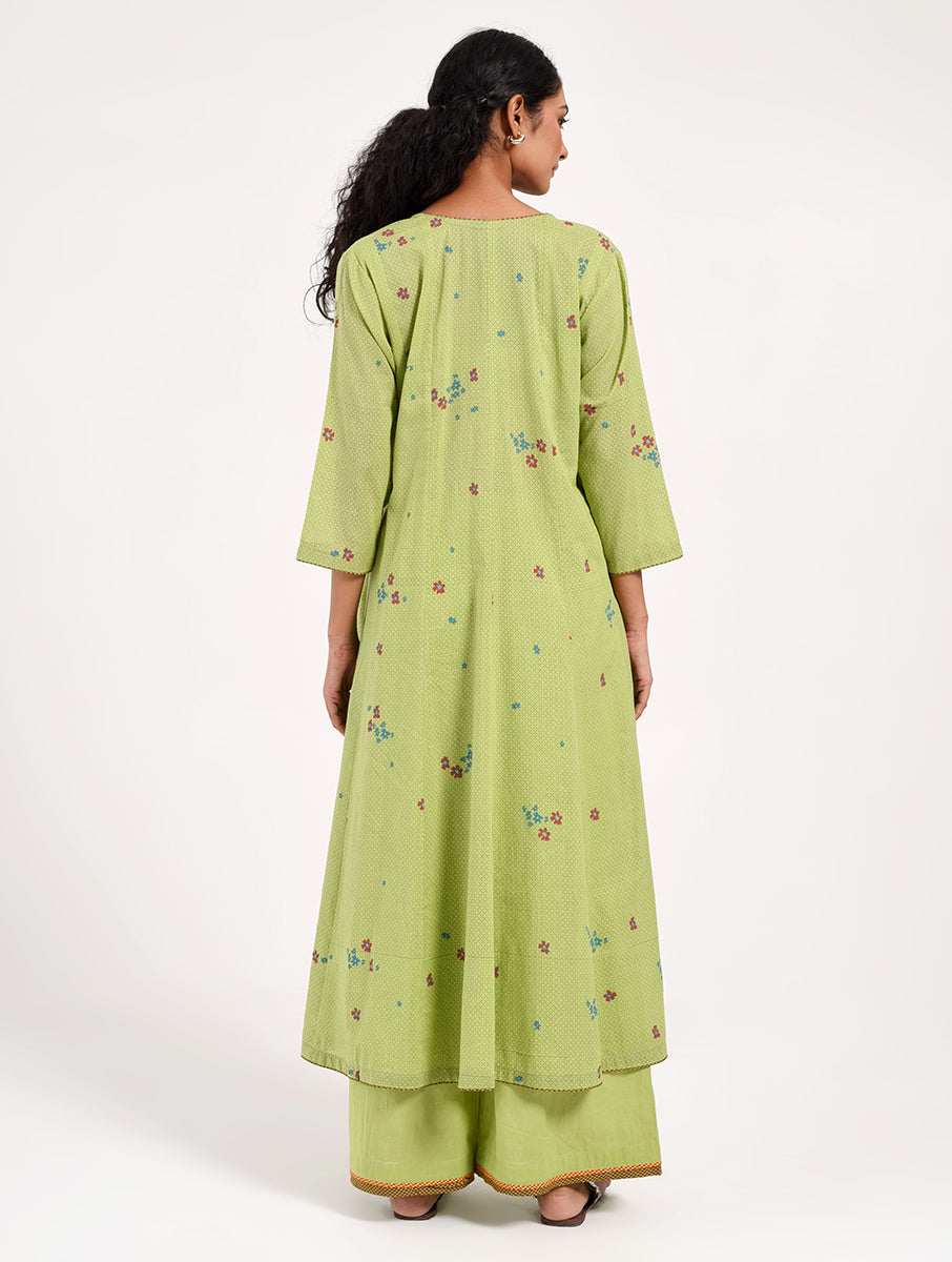 Within Green Anarkali Kurta