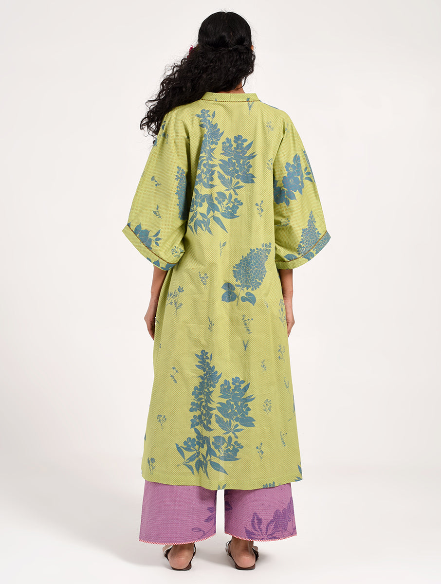 Within Green Kaftan Kurta