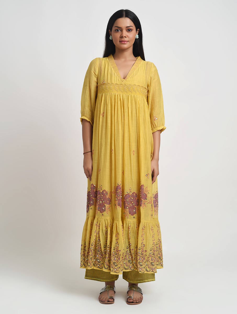 Gudhal-08 V Neck Kurta