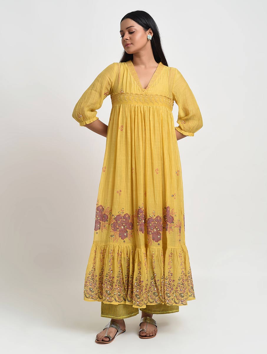 Gudhal-08 V Neck Kurta