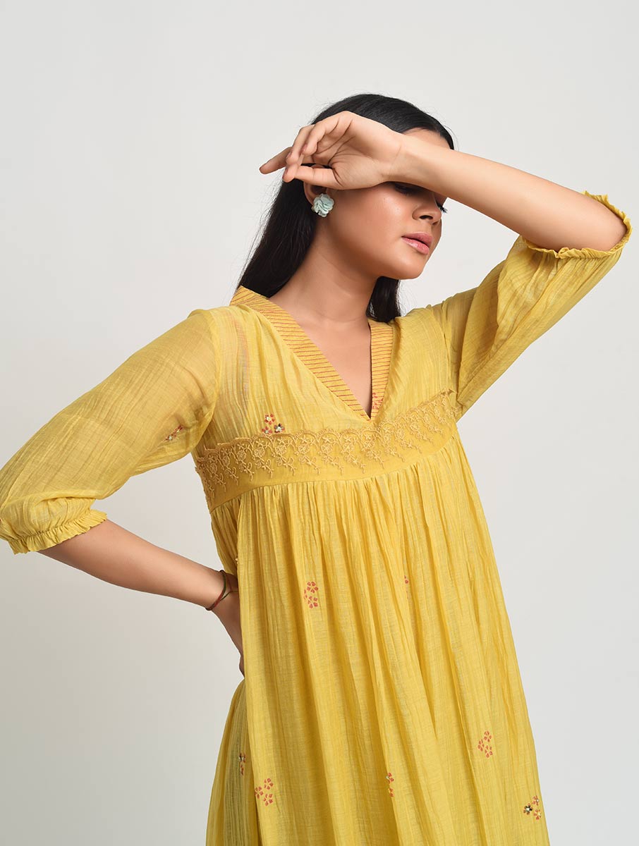 Gudhal-08 V Neck Kurta