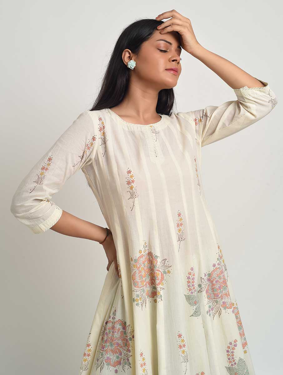 Kado Anarkali Kurta, Pant and Dupatta Set