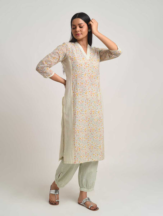 Kado V- Neck Kurta