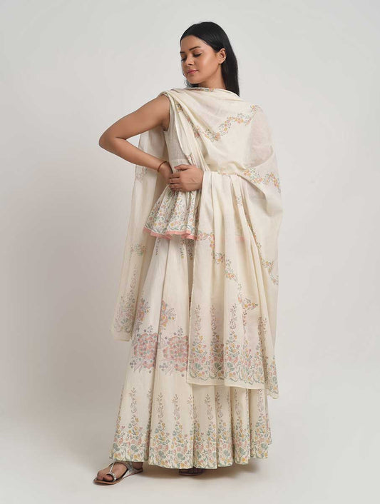 Kado Skirt, Top and Dupatta Set