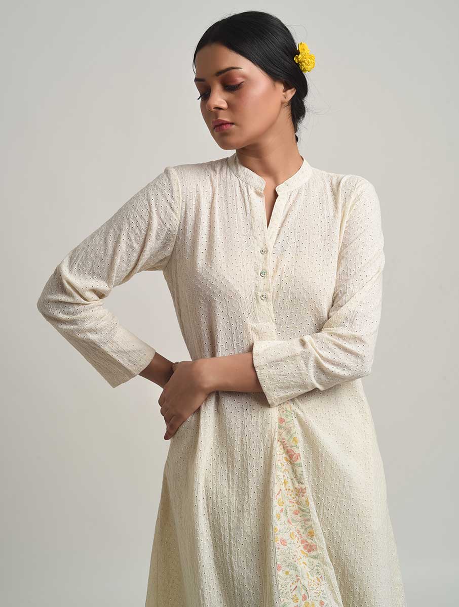 Fika Pleated Collar Kurta/Dress