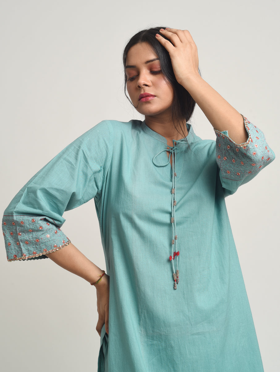 Tabeer Collar Kurta