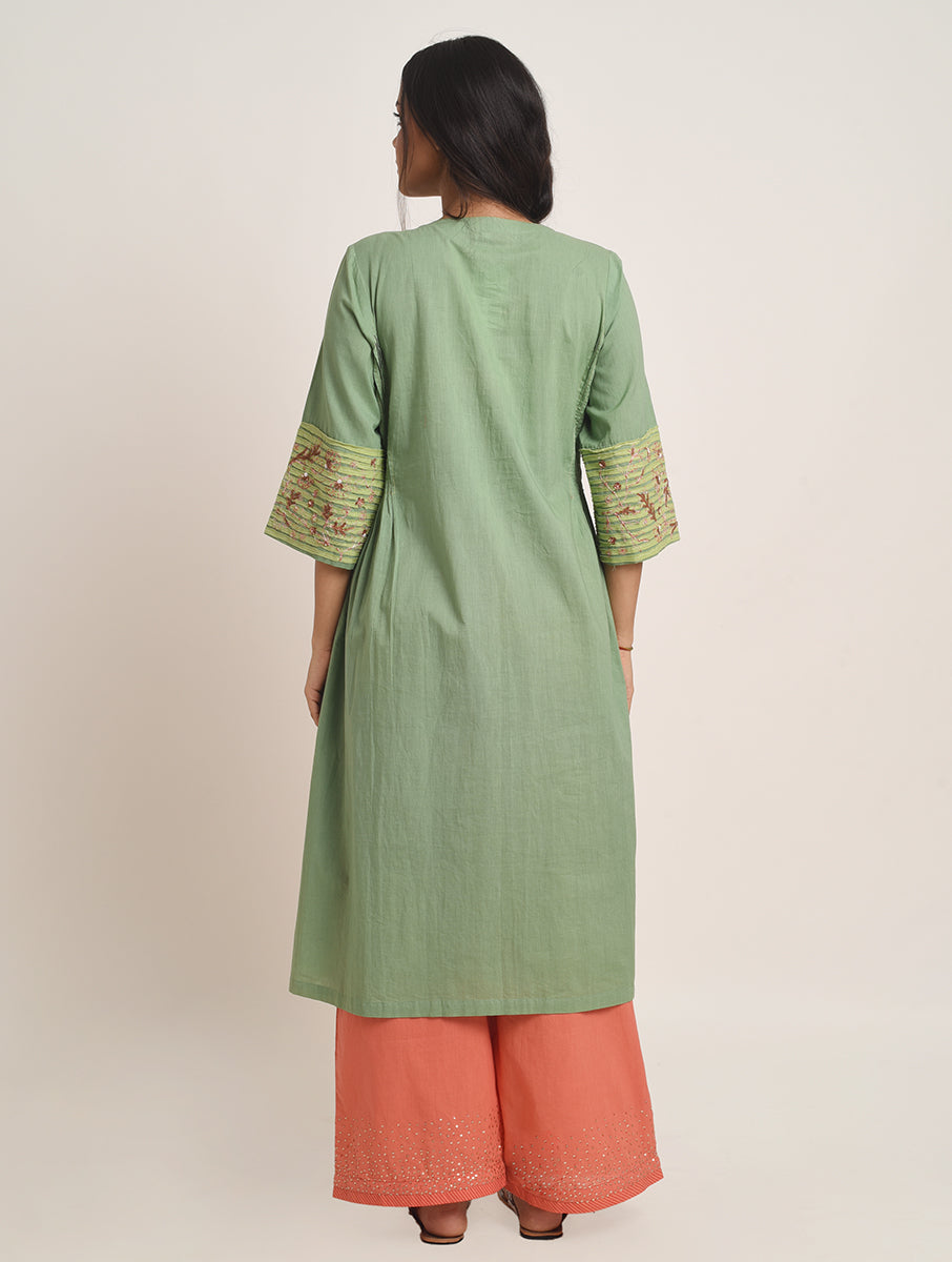 Tabeer Button Kurta