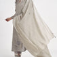 Women Grey Color Hand Embroidered printed Cotton Silk Dupatta 