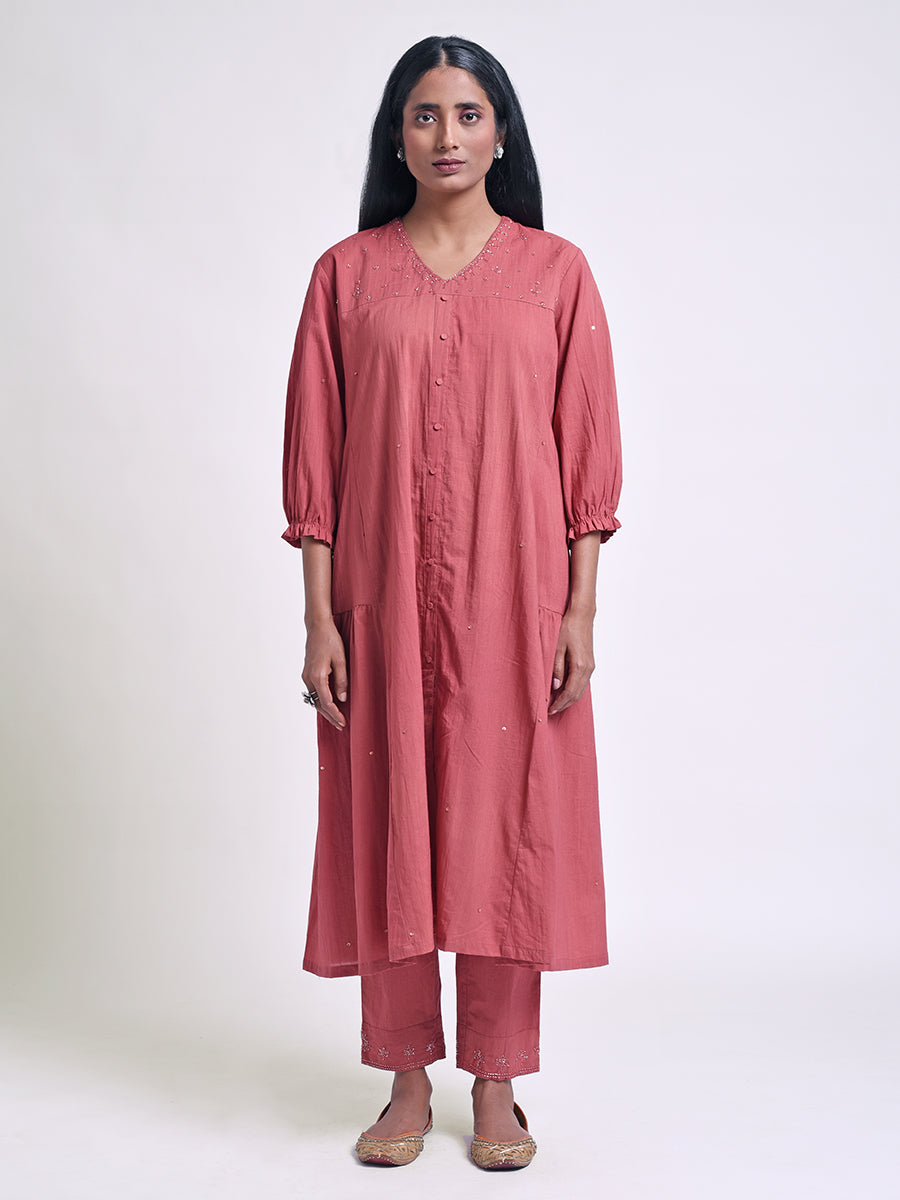 Heer - V Neck Kurta