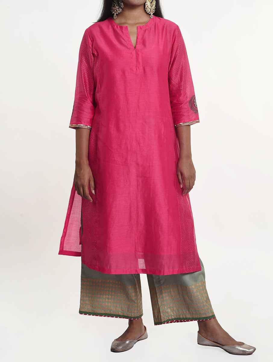 Hushn Pink Kurta