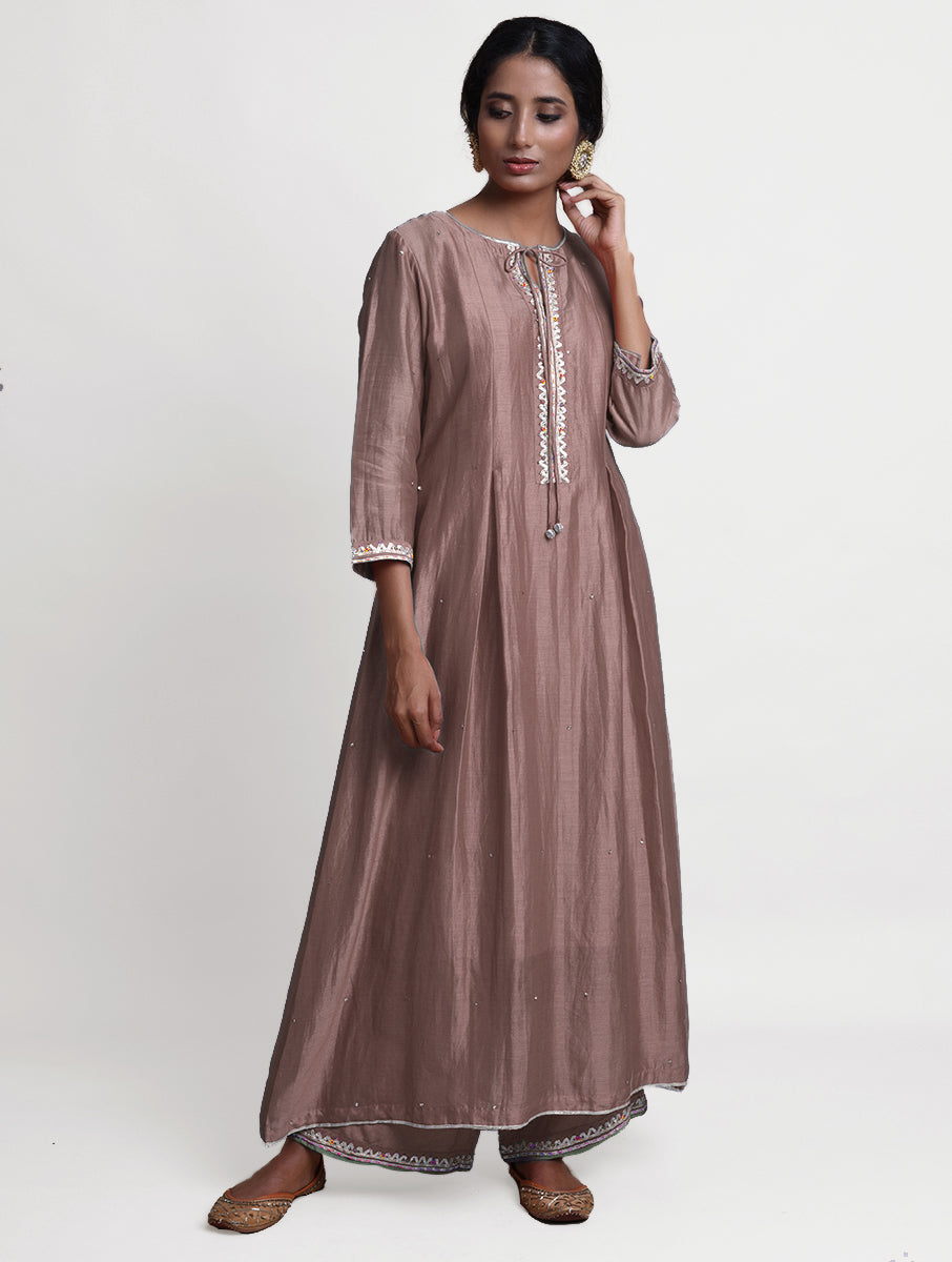 Saanjh Pleated  Kurta