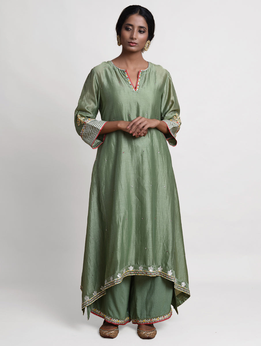 Saanjh A Line  Kurta