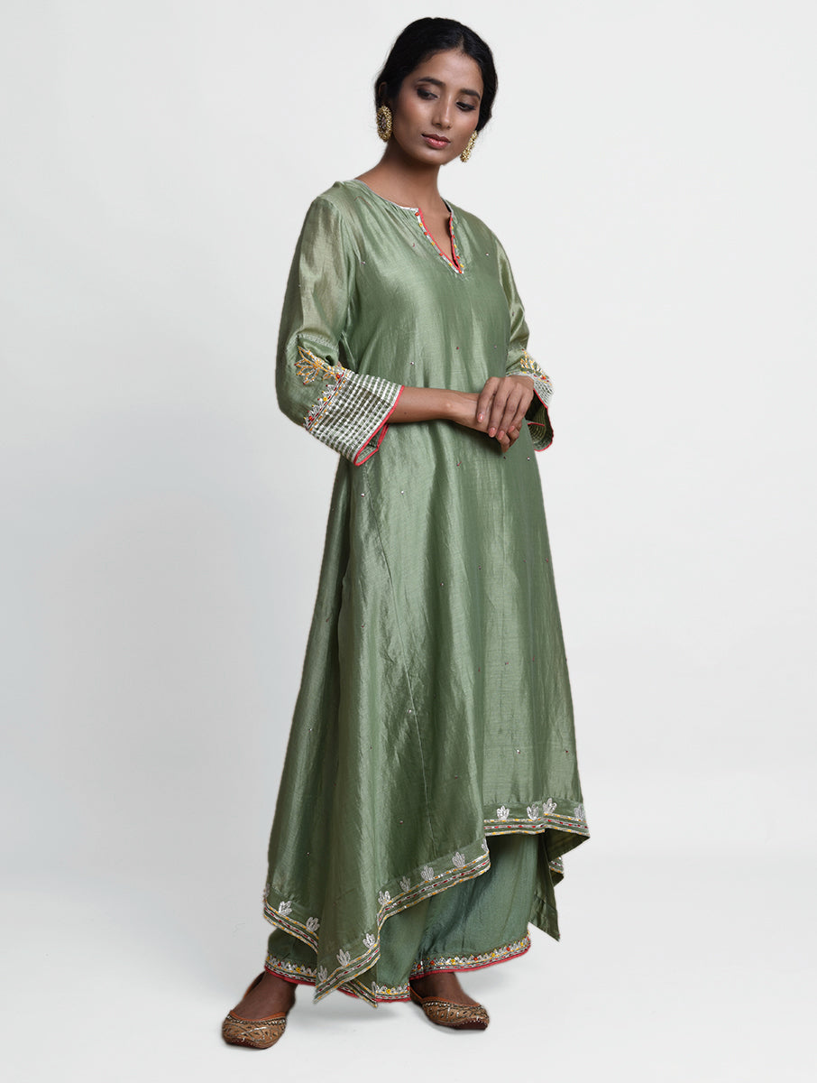 Saanjh A Line  Kurta