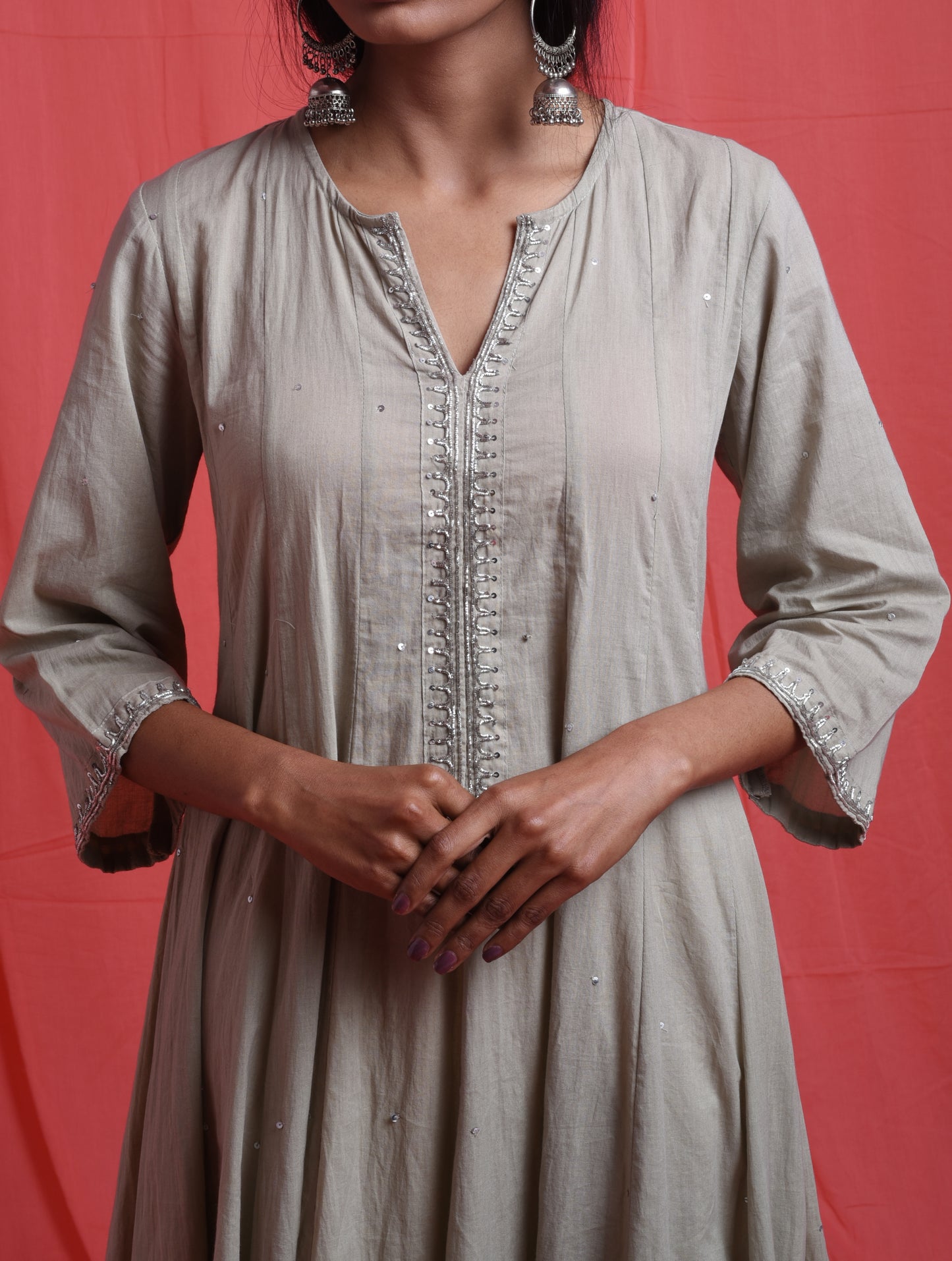 Chamki Anarkali Kurta Set