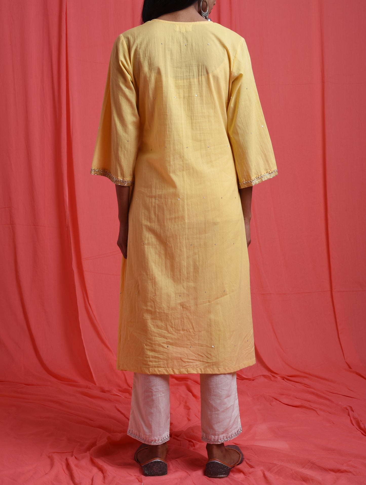 Chamki  Pleated Kurta Set