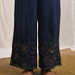 cotton  Blue color hand embroidered zardozi pant/pajama 