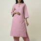 Women  Gota Hand Embroidered Collar Cotton Kurta for festive Occasions