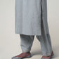 Women  Gota Hand Embroidered  Grey Cotton Salwar for festive Occasions