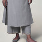 Women  Gota Hand Embroidered  Grey Cotton Pajama for festive Occasions