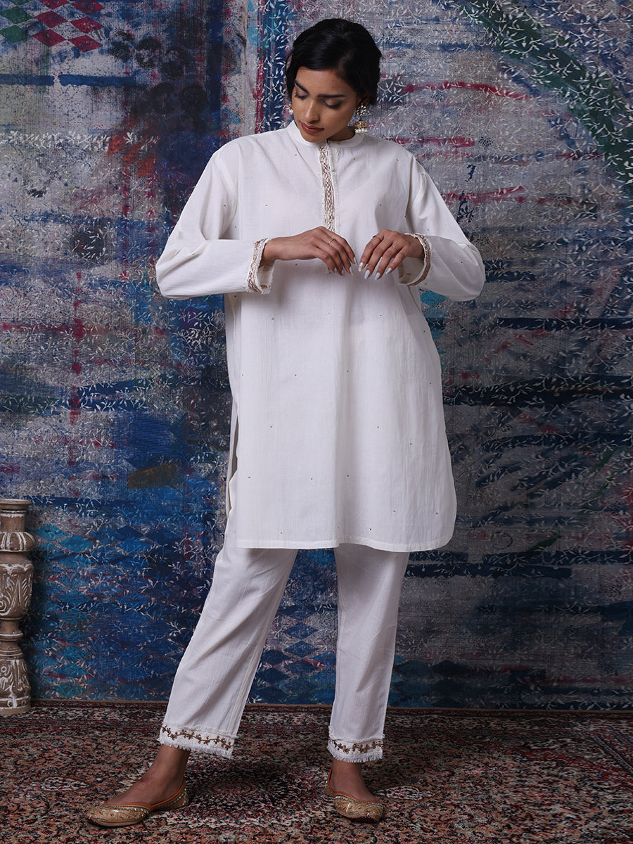 Ahjaza Short Kurta Pant  Set