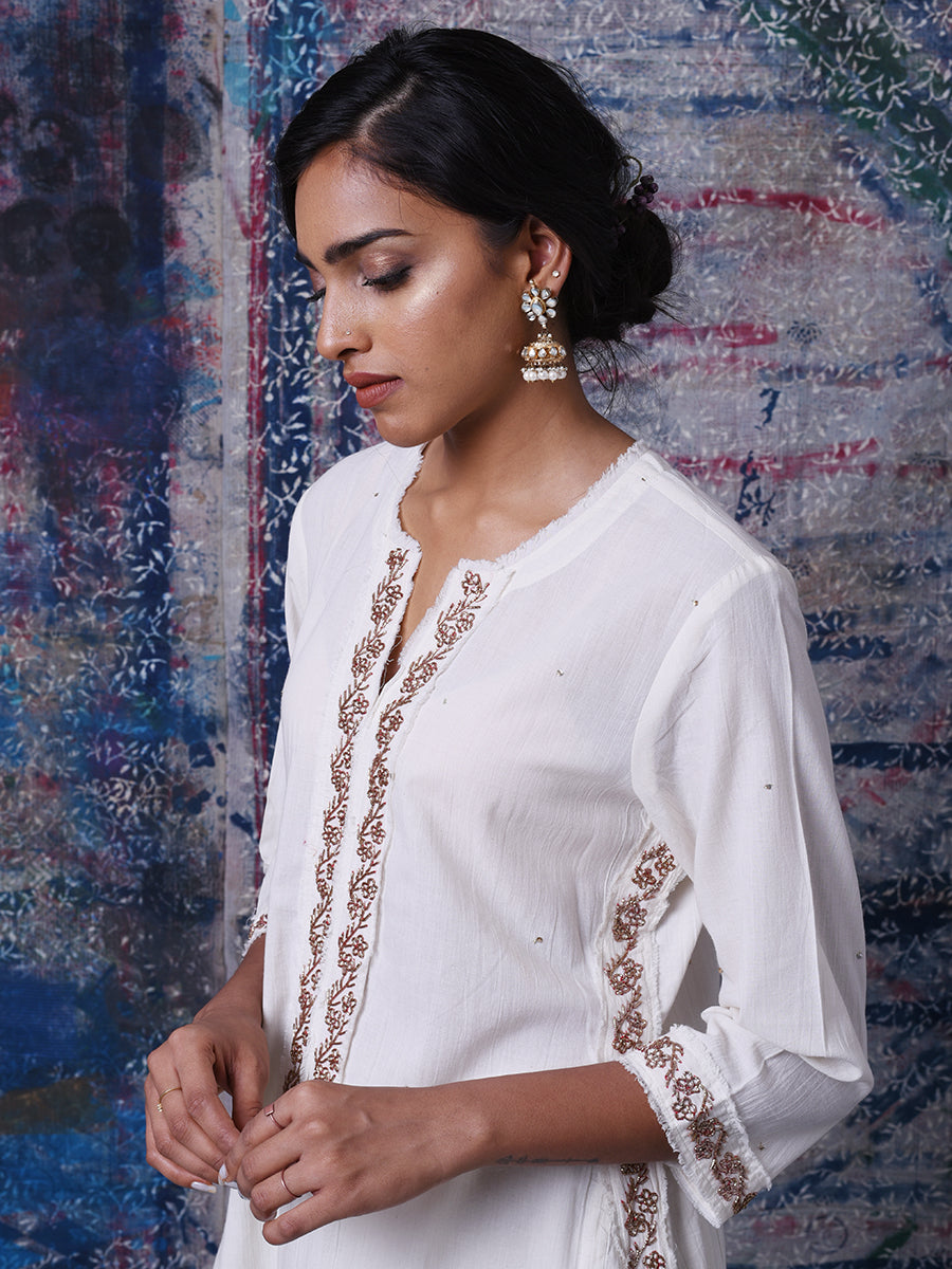 Ahjaza A Line Kurta, Pajama Set