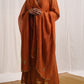 Naqsh Rust Kurta  set of 3
