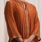 Naqsh Rust Kurta  set of 3