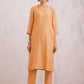 Naqsh Pastel Orange Zero Neck  Kurta Set of 3