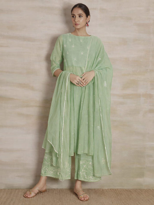 Naqsh  Anarkali Kurta set of 3