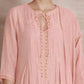 Naqsh Pink Box Pleat  Kurta set of 3 (Copy)
