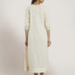 Off White Hand Embroidered Cotton Kurta