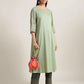 Verdant Musings  Boat neck Kurta