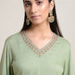 Verdant Musings  V neck Kurta