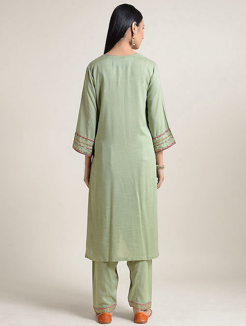 Verdant Musings  V neck Kurta