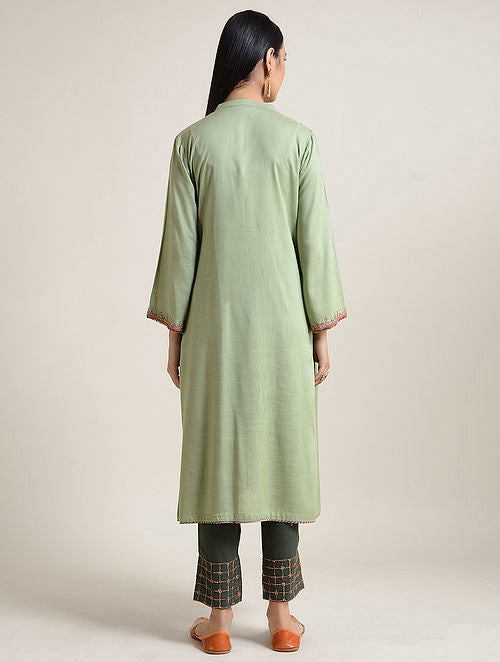 Verdant Musings Collar Kurta