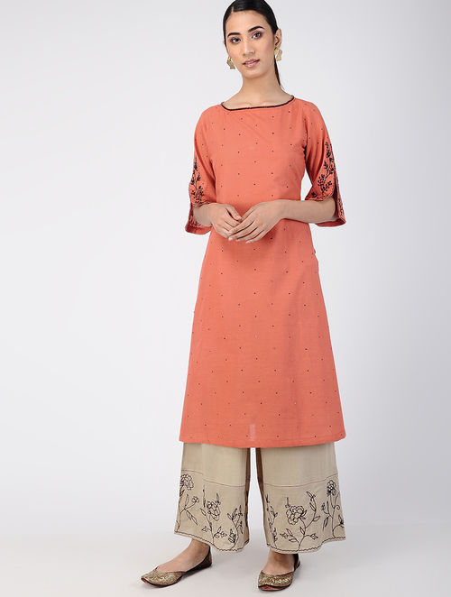 Tabeer Boat Neck  Kurta