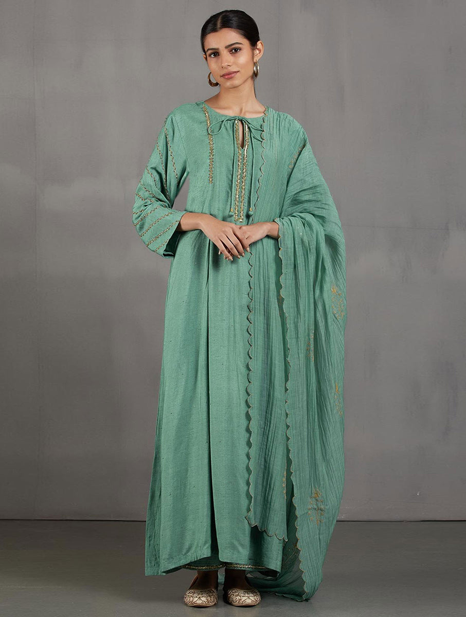 Noori - Box Pleat Kurta set