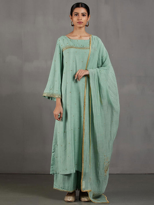 Noori - Boat Neck Kurta set